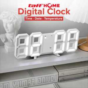 ARAFURA - Taffware Jam Meja LED Digital Clock - TS-S60-W - White