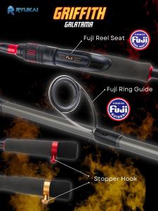 Joran Ryukai Griffith | Joran Spinning Solid Carbon Japan Style Handle Fuji