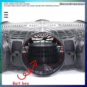 Snowdreamer 8 lỗ nâng cấp bắt loach tôm hùm lươn vàng lồng đánh cá ngoài trời lồng lưới nhựa bẫy tôm lồng với hộp đối trọng