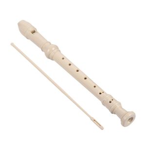8-Hole Long Flute Adjustable Soprano Recorder Instrument with Cleaning Rod for Student Practice Children Beginner Gifts Musical Instrument Toys