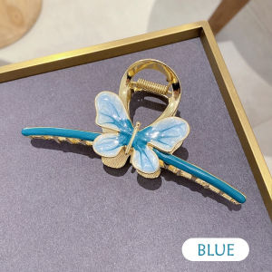 Jepit Rambut Korea Bahan Alloy 11cm Motif Kupu Kupu Warna Warni Jedai Logam JUMBO HCM005