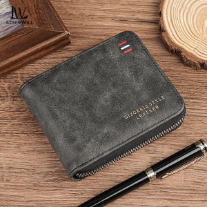 LouisWill Mens Short Wallet Soft PU Short Wallet Multi-Functional Wallet Retro Large Capacity Purse Multi-Card Position ID Credit Cards Holders Coin Pouch PU Leather Coin Bag Business Wallets