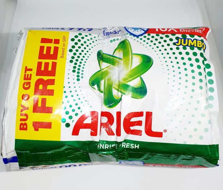 Ariel Powder Detergent Jumbo Twin Pack 66g (Tie of 6+1) Lazada PH