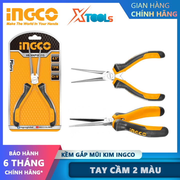 Kìm gắp mũi kim mini INGCO HMNNP08115 | Kềm cắt mũi kim mini Kích thước ...