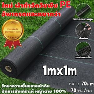 (หนาขึ้น) พลาสติกคลุมวัชพืช ผ้าคลุมหญ้า ผ่านการทดลองใช้งานจริง 1x5 1x10 2x50 1x100 2x100 3x50 กำจัดหญ้า พลาสติกคลุมดิน
