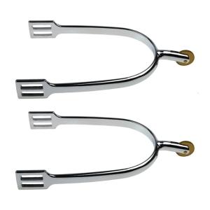 Corrosions Resistant Horse Cycling Spurs with 30mm Neck Chrome Finish Zincs Alloys for Performances