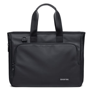 GOLF QUALITY Mens Office Handbag Waterproof Nylon Briefcase Business Professional 16 in Computer Bag 9.7 in iPad Mens Multi-Layer Document Bag Oxford Zipper Closure Detachable Shoulder Strap