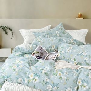 elise: 100% Cotton 930TC Valencia Prints - Camellia Duvet Cover Set