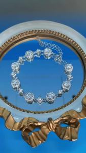 LumièRe Gems Platinum PT950 Morganite Square Necklace - 4 Carats - High-End Luxury Design - Anniversary Gift Best Matching Style