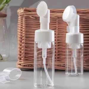 100/150ml mousse foam bottle pump pressure silicone surface brush foam bottle foam brush bottle
