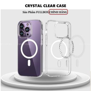 Ốp lưng Chính Hãng LlKGUS Crystal Clear Case trong suốt chống ố từ tính hỗ trợ sạc không dây 17 16 pro max 15 14 13 ProMAX 12 14 Plus MVSTORE