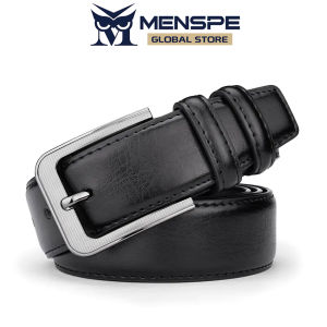 MENSPE Men Belts Soft PU Leather Belts Utility Waist Belts 120cm Adjustable Length Dress Belts for Men with Classic Buckle Vintage Jeans Belt for Men