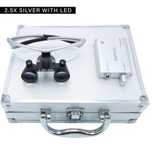 NICEDEN 3.5X 2.5X Magnification Binocular Dental Loupe With 3W Headlight LED Light Medical Operation Loupe Lamp Dentistry Tool