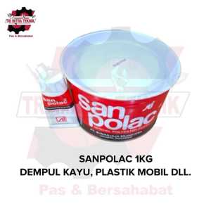 Dempul kayu plastik kendaraan Polyster Sanpolac 1kg