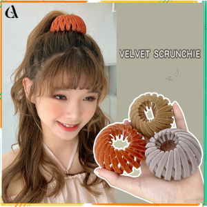 ALENADAY - Jepit Rambut Korea 2 in 1 Ikat Rambut Kunciran Onion Ring Beludru Dewasa & Anak JPT19
