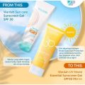 Wardah Sunscreen Gel SPF 30 - 40 mL By Shly store. 