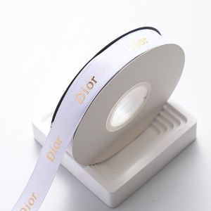 Dây ruy băng chữ cuộn dài 40m dùng làm nơ gói quà handmade hoa khô trang trí decor