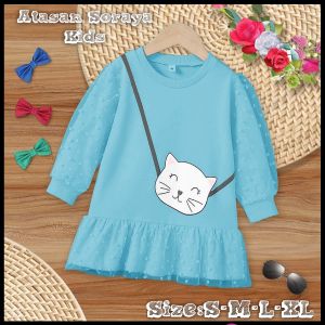 Kaos Anak Perempuan Lengan Panjang Atasan Soraya Kids Atasan Viral