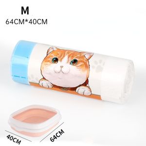 Cat Litter Liners Bag Reusable Cat Feces Filter Thickened Plastic Bag Drawstring Elastic Bag Pet Toilet Cleaning Tool