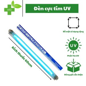 Combo Bóng  máng Đèn Cực Tím Diệt Khuẩn Khử Khuẩn  Đèn Tia UVC 60cm