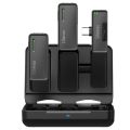 ULANZI UW-MIC 2.4GHz Wireless Microphone Dual Lavalier Mic for Smartphone. 