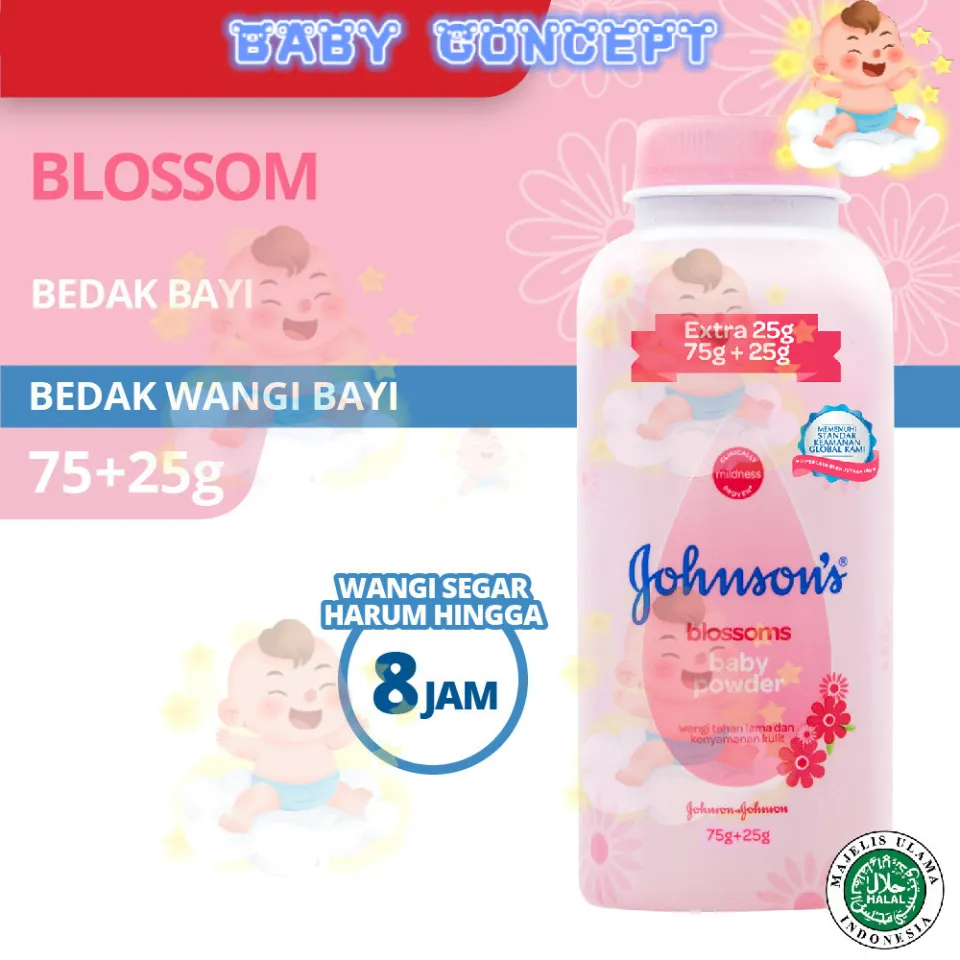 Bedak Bayi Johnson's Baby Powder Blossoms 100g Johnsons Baby Powder In  Bedak Bayi In Blossom