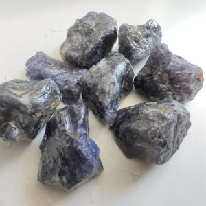 Natural Cordierite Iolite Dichroite Mineral Specimen Water Sapphire Blue Gemstone Jewelry Processing Aquarium Decoration Stone