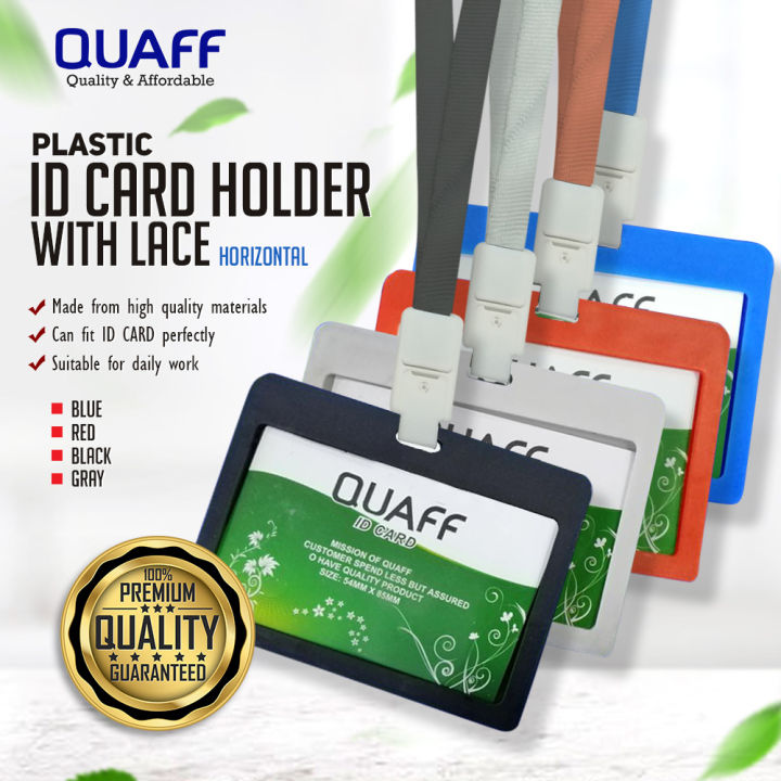 Quali-Products - Plastic ID Card Holder and Lanyard Horizontal ...