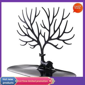 Graceful แท่นโชว์เครื่องประดับชั้นเก็บต้นไม้สร้อยคอต่างหูแหวนกล่องเครื่องประดับที่วางตั้งโต๊ะที่เก็บของแต่งหน้า