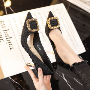 TOP WOMEN PH (Check Size Chart) 2.5” Heel French Korean Style Pointed High Heels – Elegant Women’s Stilettos Close Shoes
