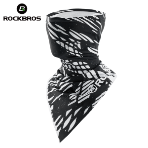 ROCKBROS Ice Silk Bike Triangle Face Mask UV Protection Breathable Cycling Face Cover Quick Drying Outdoor Motorcycle Face Towel