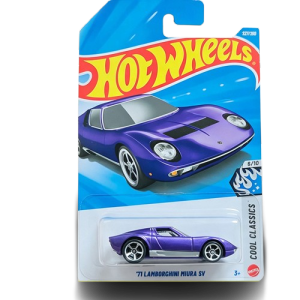 Mô Hình Xe Hot Wheels 71 Lamborghini Miura SV Màu Tím Mainline