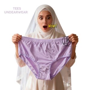 3Pcs Celana Dalam  Wanita Dewasa Jumbo 6L 5L 4L 3L Katun Lembut Muat 110KG Jawahirah Fashion2