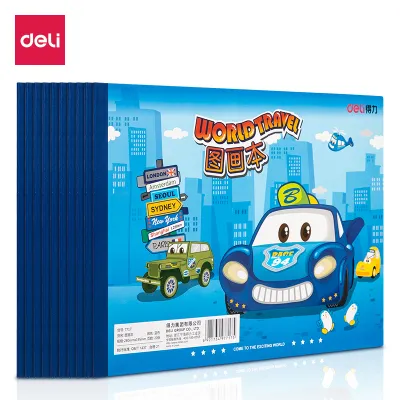 Vở Vẽ Học Sinh Tập Tô Màu Cho Bé A4/B5 Deli - Giấy Dày Mịn Tô Vẽ Trơn Tru Hạn Chế Lem Màu - Sổ Vẽ Dễ Thương Tiện Dụng