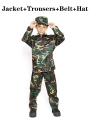 Children's Camouflage Costume Set Boy's Gift Special Forces Military Uniform Military Training Uniform Children's Military Dress Up Costume. 