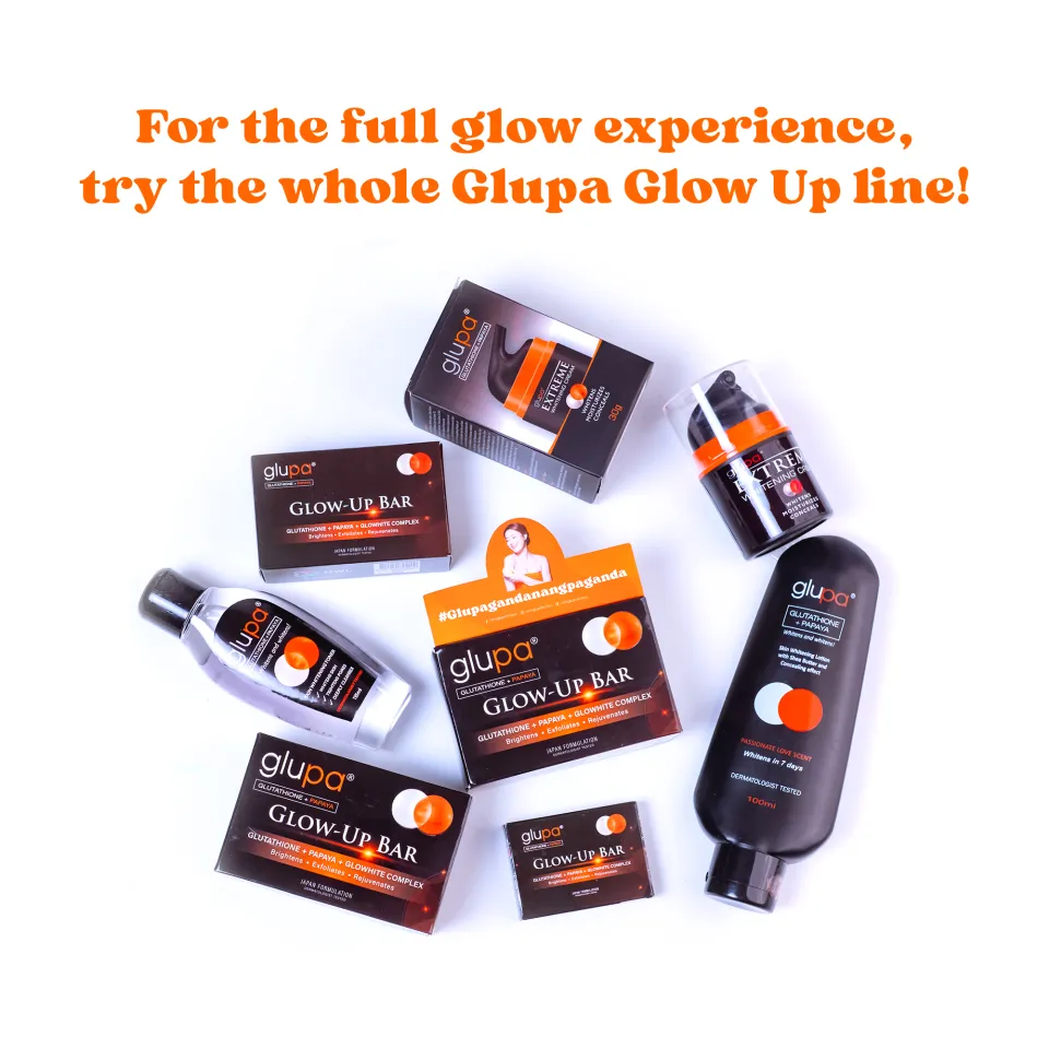 Glupa Skin Whitening Lotion 100ml - Glutathione & Papaya Formulation |  Lazada PH