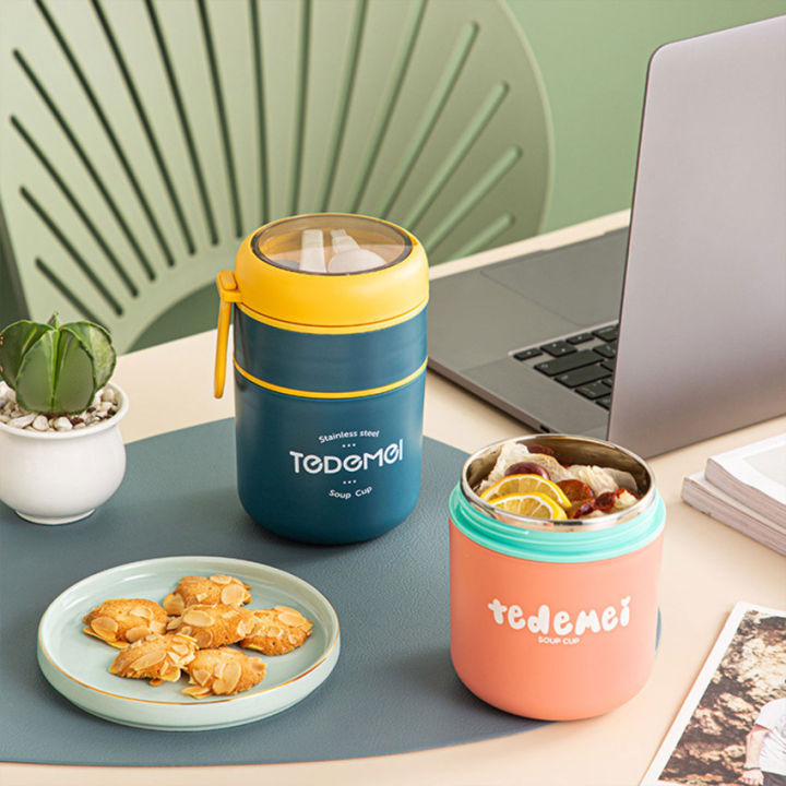 Stainless Steel Insulated Soup Thermos Vaccum Cup Lunch Box Storage Warmer  With Spoon – Food Thermal Jar Cooler Containers Lazada PH