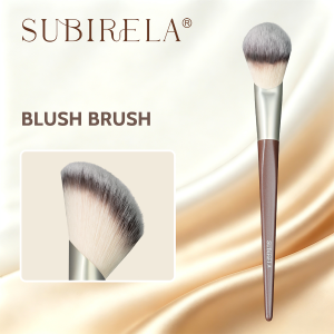 Blush Brush Slop Shape Foundation Brush Grooming Brush Liquid Blusher Soft Fiber Natural Looking Blusher Brush