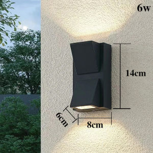GOGEOUS Wall Lamp Waterproof IP65 Outdoor LED Wall Light Modern Wall Light Outdoor Indoor Porch Stair Corridor Yard Garden Wall Light Outdoor Lighting
