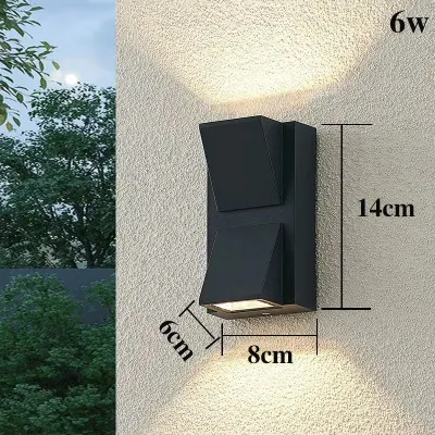 GOGEOUS LED Wall Light Outdoor IP65 Waterproof Garden Wall Lamp Indoor Corridor Bedroom Living Room Decoration LightingOutdoor Lighting