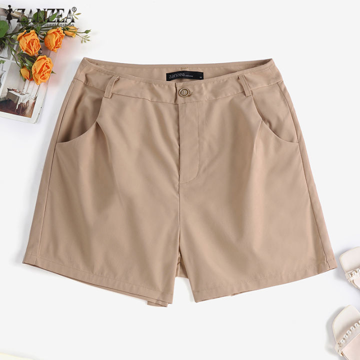 ZANZEA Korean Style Womens Wide Leg OL Office Workwear