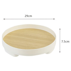 Nordic decoration Vanity Counter Tray Round Elegant Cosmetic for Home Office Storage Tray