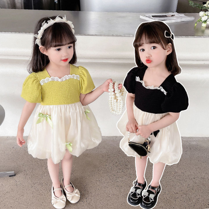 Mua DIYIWEI Lolita bé gái váy công chúa váy trẻ em mùa hè 2023 sinh nhật bé  pongee váy cô gái váy - Váy tím đơn - Kích thước 130 (chiều cao
