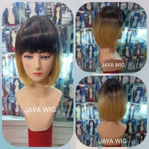 Wig Bob Pendek. Rambut Palsu Wanita Model Bob Ombre