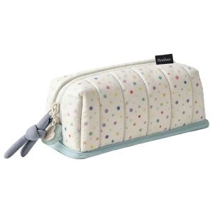 HOTOTO Large Capacity Pencil Case Dot Pattern Creative Pencil Box  Portable Stationery Organizer School Supplies