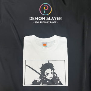 Demon Slayer Kimetsu no Yaiba Tanjiro Kamado Japanese Manga Anime T-shirt T Shirt Baju (Optional Custom Text)