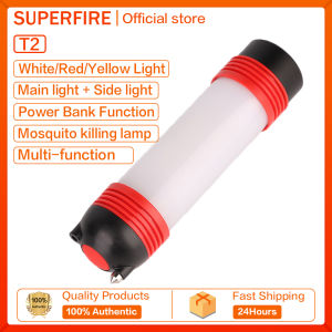SUPERFIRE T2 T3 T5 Camping Emergency light Multi-function Flashlight Mosquitoes Repellent Torch Outdoor