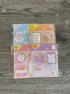 Set Giấy Ghi Chú Dán Hình Thú Cưng & Đồ Ngọt Dễ Thương – Lovely Day 🐻🍓🐰
