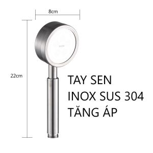 Bộ Sen Tắm Tăng Áp Inox 304 Cao Cấp – Bát Sen Dày Không Gỉ Sét Tia Nước Mạnh