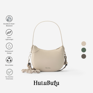 [Yue] HuluBulu 2026 New Half-Moon Hobo Bag for Women PU Leather Water Resistant Crescent Crossbody Sling Bag Adjustable Strap Minimalist Casual Daily Shoulder Bag